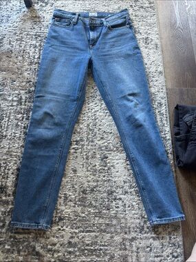 Blair High-Rise Super Skinny Ankle Jeans in Blue Denim